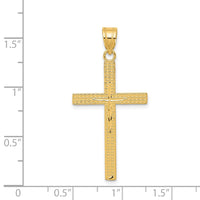 Load image into Gallery viewer, 14K Diamond-cut Latin Cross Pendant
