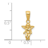 Load image into Gallery viewer, 14k  3D Small Guardian Angel Pendant
