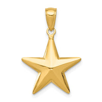 Load image into Gallery viewer, 14k Polished 3-D Star Pendant
