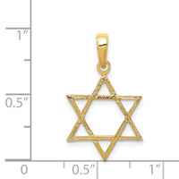 Load image into Gallery viewer, 14k Star of David Pendant

