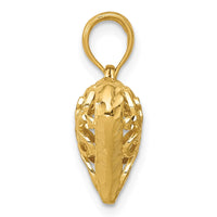 Load image into Gallery viewer, 14K Polished 3-D Filigree Puffed Heart Pendant
