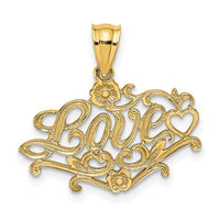 Load image into Gallery viewer, 14K LOVE with Heart Charm

