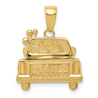 Load image into Gallery viewer, 14K Polished and Textured Just Married Pendant

