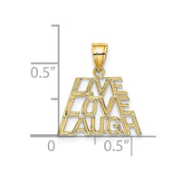 Load image into Gallery viewer, 14K LIVE LAUGH LOVE Charm
