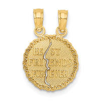 Load image into Gallery viewer, 14K BEST FRIENDS FOREVER Break apart Charm

