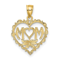 Load image into Gallery viewer, 14K MOM in Heart Charm
