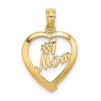 Load image into Gallery viewer, 14K #1 MOM in Heart Charm
