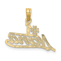Load image into Gallery viewer, 14K #1 NANA  Script Charm
