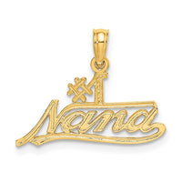 Load image into Gallery viewer, 14K #1 NANA  Script Charm
