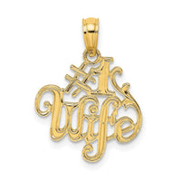 Load image into Gallery viewer, 14K #1 WIFE Charm
