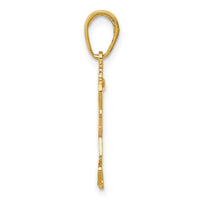 Load image into Gallery viewer, 14K Little Girl Walking with Flowers Pendant
