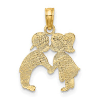 Load image into Gallery viewer, 14K Kissing Boy and Girl Charm

