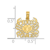 Load image into Gallery viewer, 14K 100% CANCER Zodiac Charm
