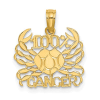 Load image into Gallery viewer, 14K 100% CANCER Zodiac Charm
