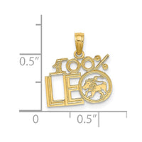Load image into Gallery viewer, 14K 100% LEO Zodiac Charm
