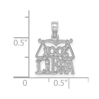 Load image into Gallery viewer, 14k WG 100% LIBRA Zodiac Charm
