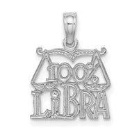 Load image into Gallery viewer, 14k WG 100% LIBRA Zodiac Charm
