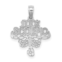 Load image into Gallery viewer, 14k WG 100% SCORPIO Zodiac Charm

