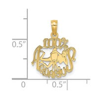 Load image into Gallery viewer, 14K 100% AQUARIUS Zodiac Charm
