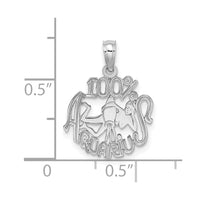Load image into Gallery viewer, 14k WG 100% AQUARIUS Zodiac Charm
