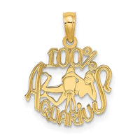 Load image into Gallery viewer, 14K 100% AQUARIUS Zodiac Charm

