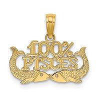 Load image into Gallery viewer, 14K 100% PISCES Zodiac Charm
