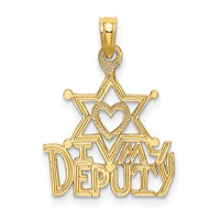 Load image into Gallery viewer, 14K I HEART MY DEPUTY Charm
