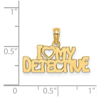 Load image into Gallery viewer, 14K I HEART MY DETECTIVE Charm
