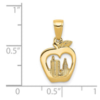 Load image into Gallery viewer, 14K New York Skyline in Apple Pendant
