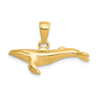 Load image into Gallery viewer, 14K 3-D Humpback Whale Pendant
