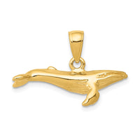 Load image into Gallery viewer, 14K 3-D Humpback Whale Pendant
