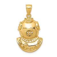 Load image into Gallery viewer, 14K Divers Helmet Pendant
