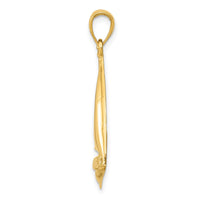 Load image into Gallery viewer, 14K 2-D Sailboat Pendant
