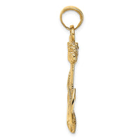 Load image into Gallery viewer, 14K 2-D Anchor with Rope Pendant

