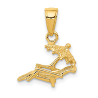 Load image into Gallery viewer, 14K 3-D Lounge Beach Chair Pendant
