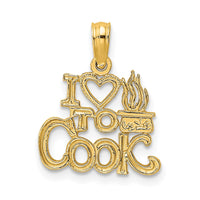 Load image into Gallery viewer, 14K I HEART TO COOK Charm
