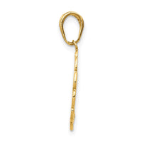 Load image into Gallery viewer, 14K Hummingbird w/Flower in Frame Pendant
