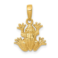 Load image into Gallery viewer, 14K 2-D Frog Pendant
