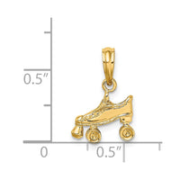 Load image into Gallery viewer, 14K 3-D Roller Skate Charm
