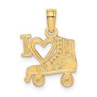 Load image into Gallery viewer, 14K I HEART w/Roller Skate Charm
