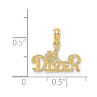 Load image into Gallery viewer, 14K #1 DIVER Charm
