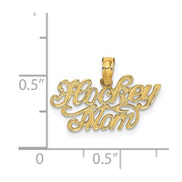 Load image into Gallery viewer, 14K HOCKEY MOM Charm
