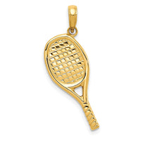 Load image into Gallery viewer, 14K 3-D Racquetball Pendant
