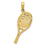 Load image into Gallery viewer, 14K 3-D Racquetball Pendant
