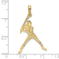 Load image into Gallery viewer, 14K Baseball Batter Charm
