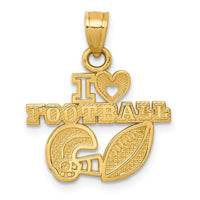 Load image into Gallery viewer, 14K I HEART FOOTBALL Charm
