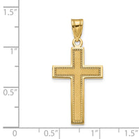 Load image into Gallery viewer, 14K Medium Satin Cross Pendant
