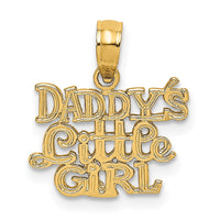 Load image into Gallery viewer, 14k Polished  DADDYS LITTLE GIRL Charm
