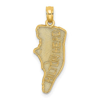 Load image into Gallery viewer, 14k HILTON HEAD Map Charm
