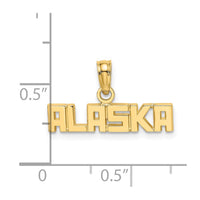 Load image into Gallery viewer, 14k Polished ALASKA Charm

